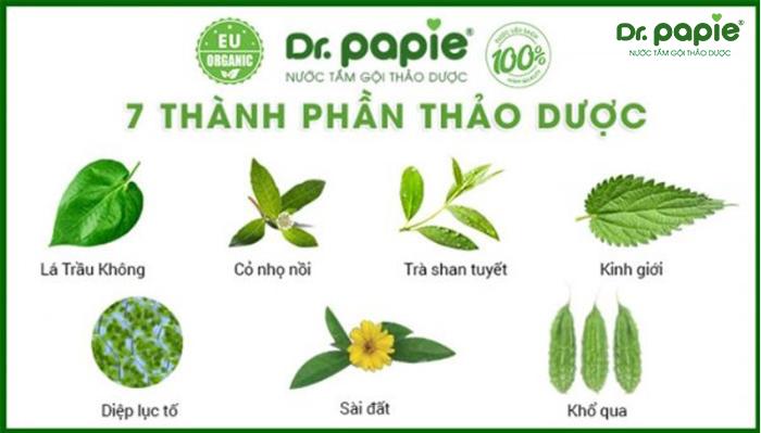 Nước tắm thảo dược có thành phần thiên nhiên, lành tính